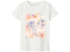 Name It cloud dancer/arcdian green printed t-shirt